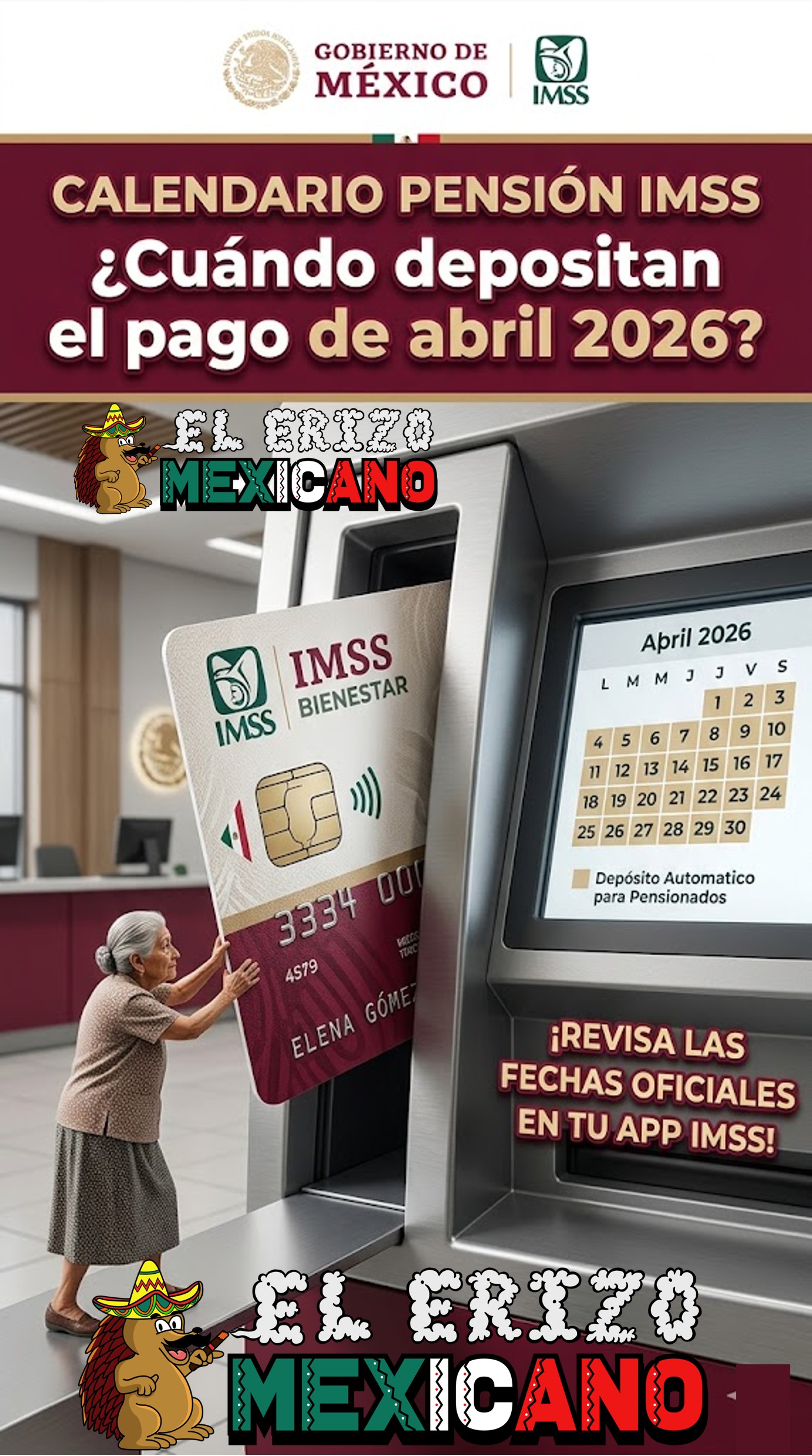 ¡CONFIRMADO! Pago Pensión IMSS Abril 2026 Cae en Semana Santa: FECHA ...