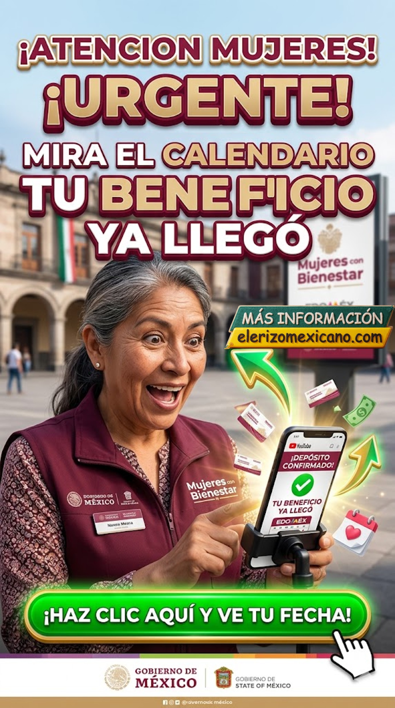 Calendario Mujeres con Bienestar Edomex Mayo 2026: Fechas Oficiales de ...
