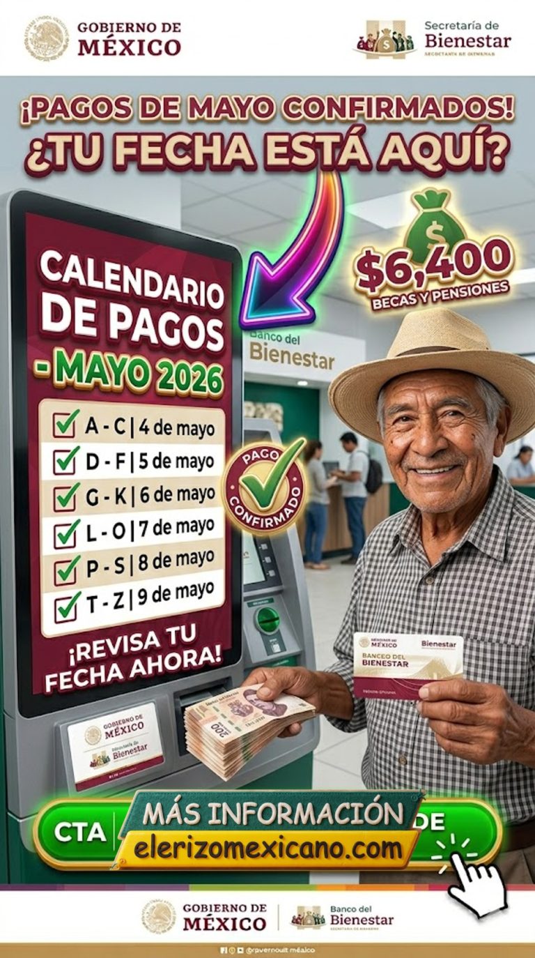 Calendario Oficial Bienestar y Becas Mayo 2026: Fechas por Apellido y ...