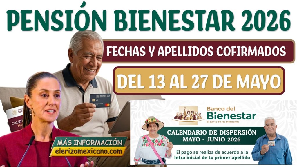Calendario Pensión Bienestar Mayo-Junio 2026: Fechas de Entrega por ...