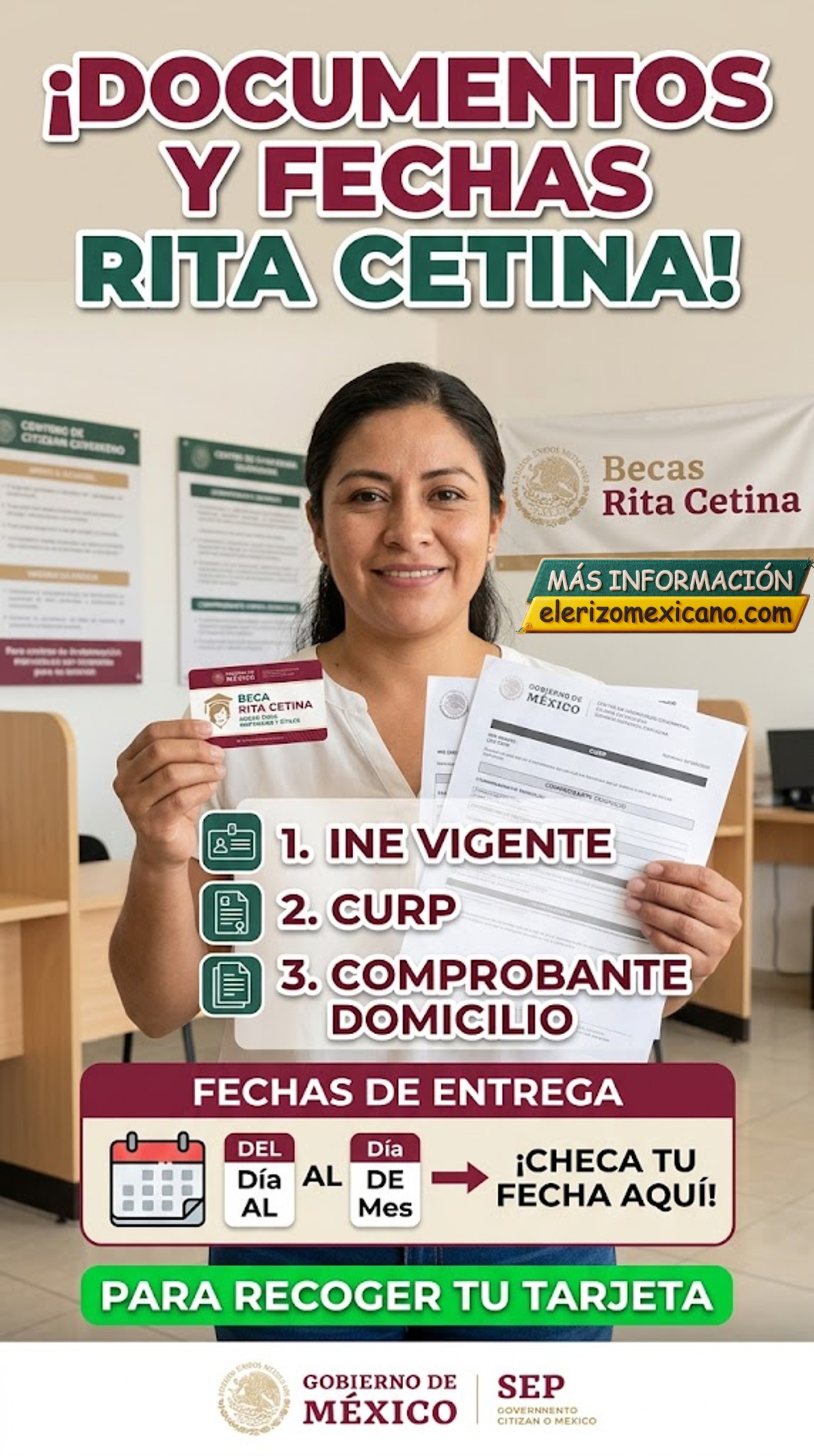 Beca Rita Cetina Útiles y Uniformes 2026: Requisitos y Fechas de ...