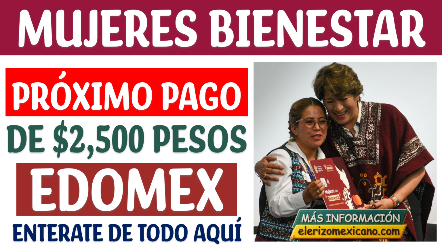 Calendario Mujeres con Bienestar Edomex Mayo 2026: Fechas Oficiales de ...