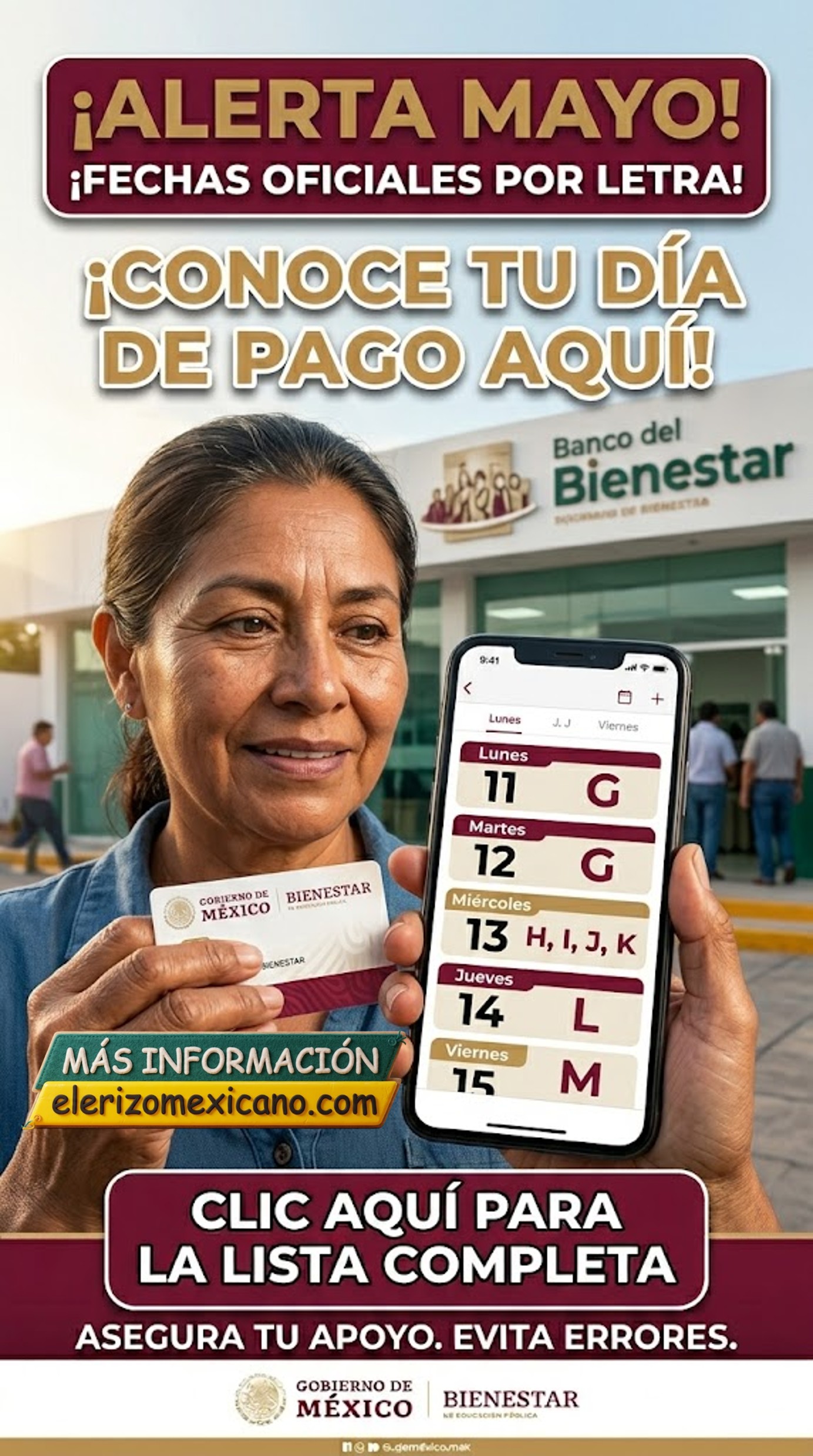 Nueva Semana de Entregas Bienestar Mayo 2026: Consulta el Calendario ...