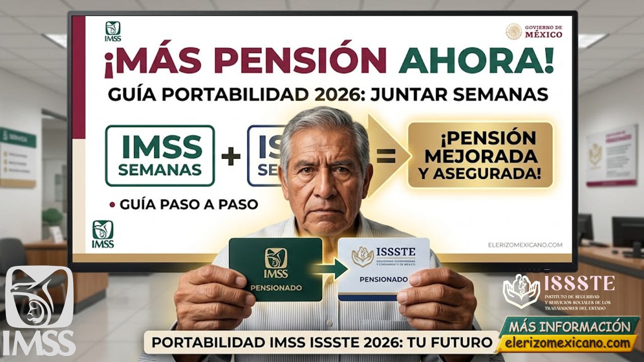 Portabilidad IMSS e ISSSTE 2026: Guía para Juntar tus Semanas y Mejorar ...