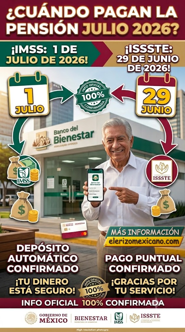 Calendario de Pagos IMSS e ISSSTE: Fechas Oficiales para la Pensión de ...