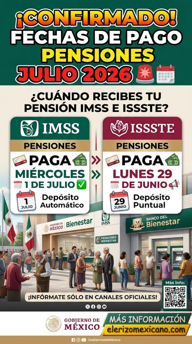 Calendario de Pagos IMSS e ISSSTE: Fechas Oficiales para la Pensión de ...